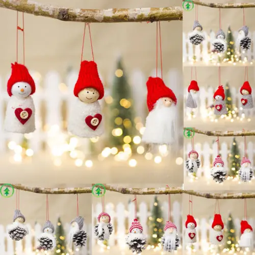 3 шт. рождественские деревянные колышки для кукол поделки всей семьи детские