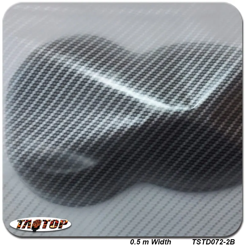 

TSST072-2 silver transparent carbon fiber 0.5M * 2M Popular Hydro Dipping Hydrographics Film Water Transfer Printing Films