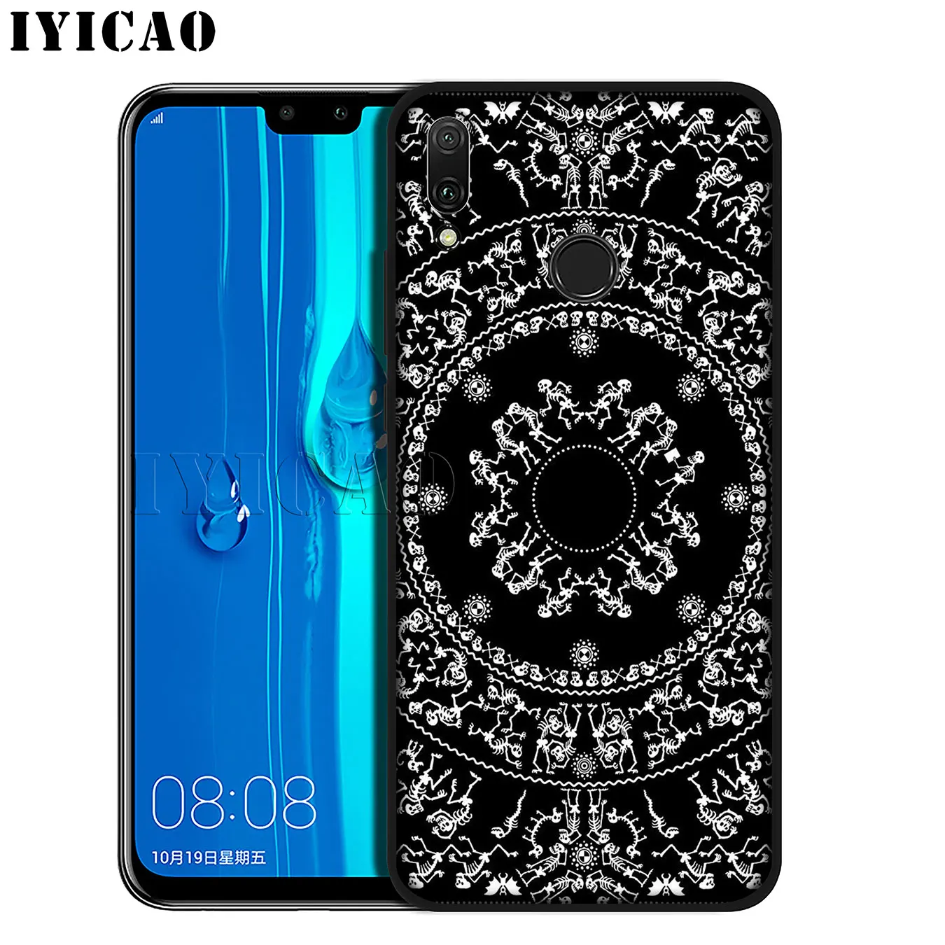 IYICAO голубой Тотем Мандала Цветок Мягкий силиконовый чехол для телефона Huawei Mate 30 20