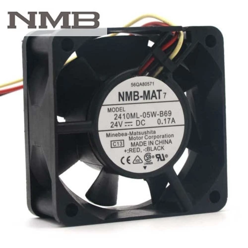 Для NMB 2410ML-05W-B69 DC 24В 0.17A 60*60*25 мм 60 мм 6 см Конвертор охлаждающий шариковый вентилятор