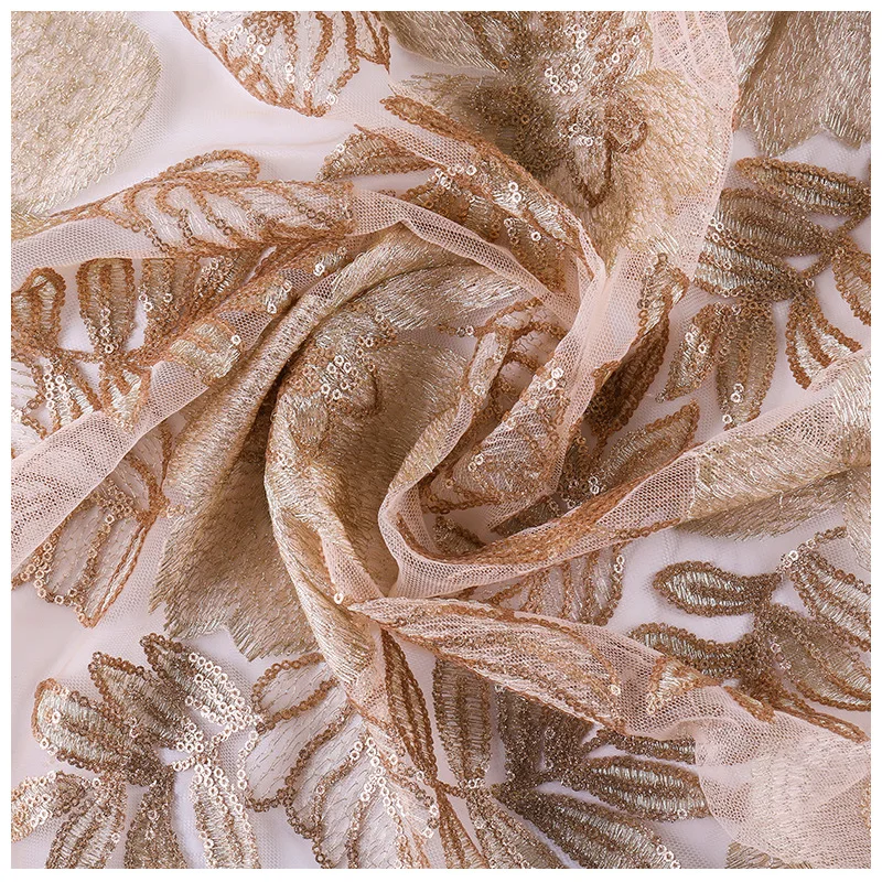 5 ярдов французская африканская кружевная ткань платье вышивка пайетки цветы