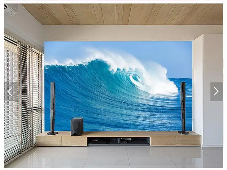 3D фото обои на заказ 3d Настенные обои фрески Surf волны моря Настенная фон гостиная украшения