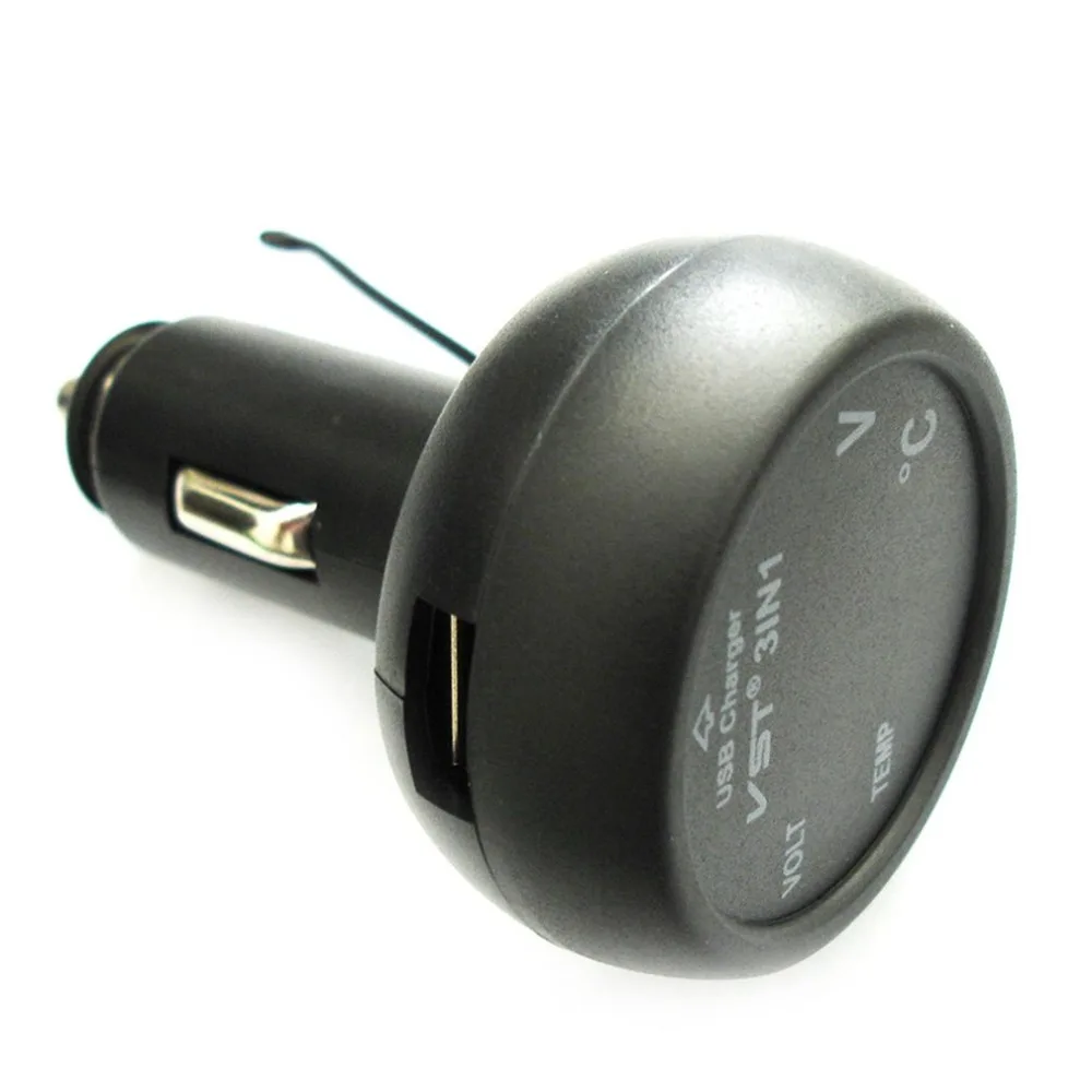 USB Автомобильное зарядное устройство прикуриватель измеритель напряжения 12/24 в