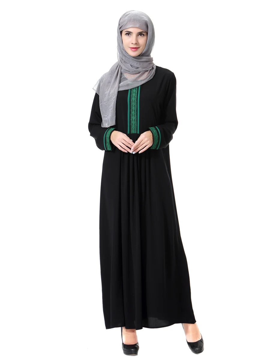 Muslim abaya hijab dress Middle East clothing Arabic Robe for women Arabe Femme Long Sleeve Dress Turkey | Тематическая одежда и