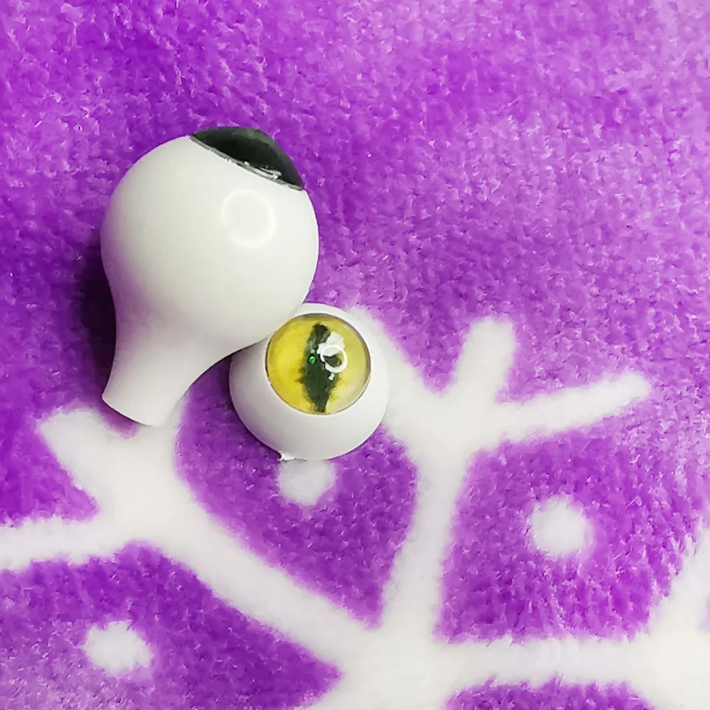 Пластиковые глаза для кукол Beast yellow eyes Bjd cat sd 1/3 1/4 1/6 8 мм 14 16 18 20 22 см Акриловые bjd