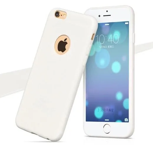 White Ультратонкий чехол для iPhone 7, Прозрачный мягкий силиконовый чехол для телефона из ТПУ ярких цветов s, для iPhone 6, 6 S, 5, 5S, SE, 7 Plus, чехол - Цвет: White