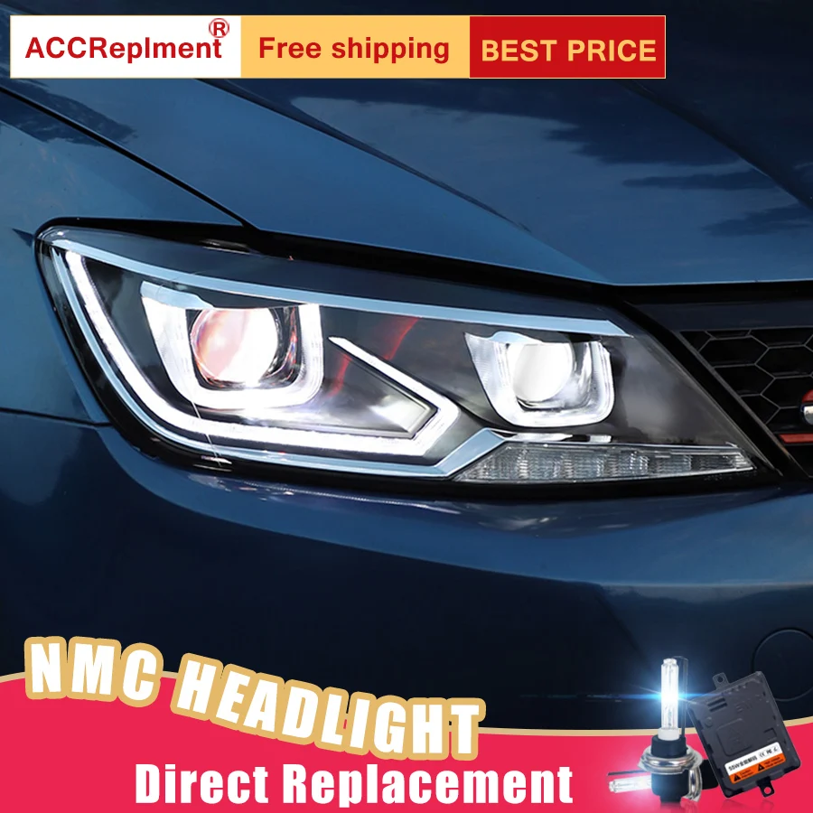 

2Pcs LED Headlights For Volkswagen NMC 2015-2019 led car lights Angel eyes xenon HID KIT Fog lights LED Daytime Running Lights