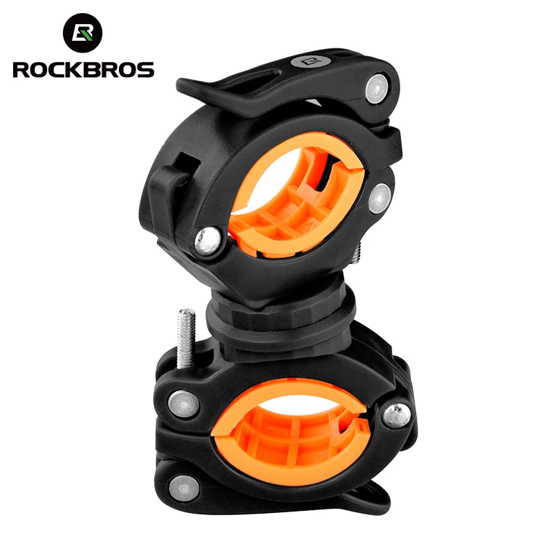 ROCKBROS вращающийся велосипед светильник двойной держатель для велосипеда