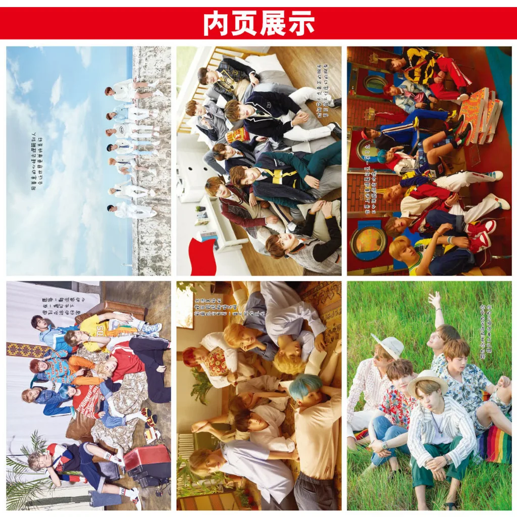 Kpop Exo Альбом открыток молодежной крафт-почты с 32 открытками K-pop Фотокарты Карточка k-pop приветствие LOMO on.