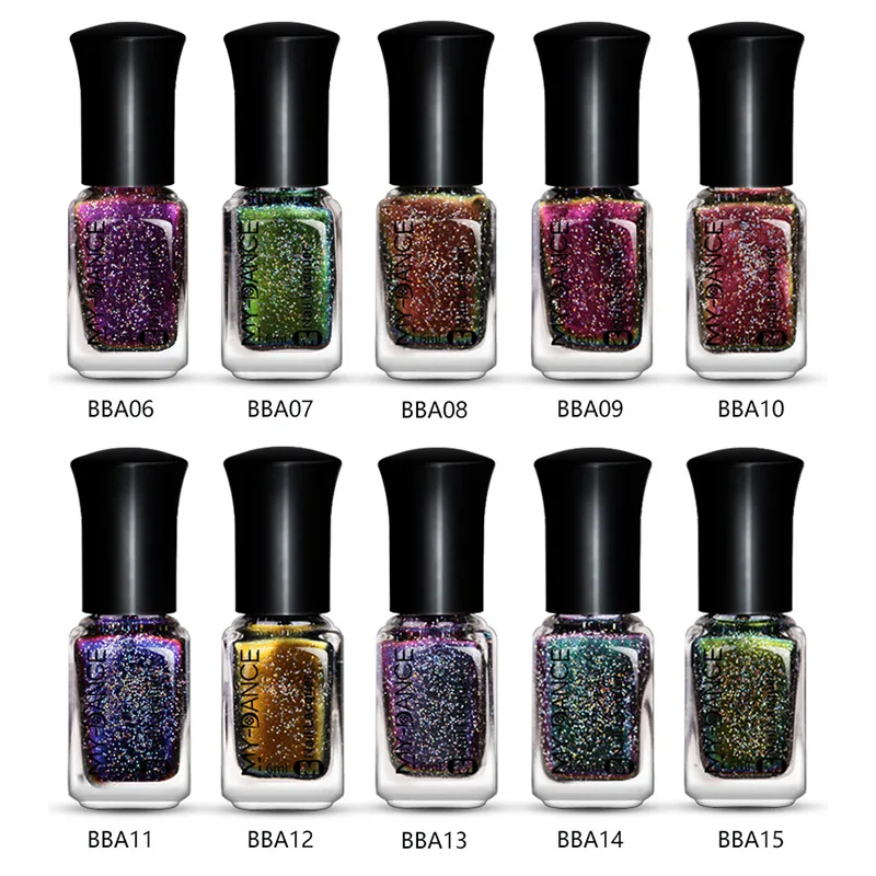 

6ml High Quality Holographic Nail Polish Mirror Effect Chameleon Varnish Nail Gel Polish Glitter Nail Art Lacquer Polish