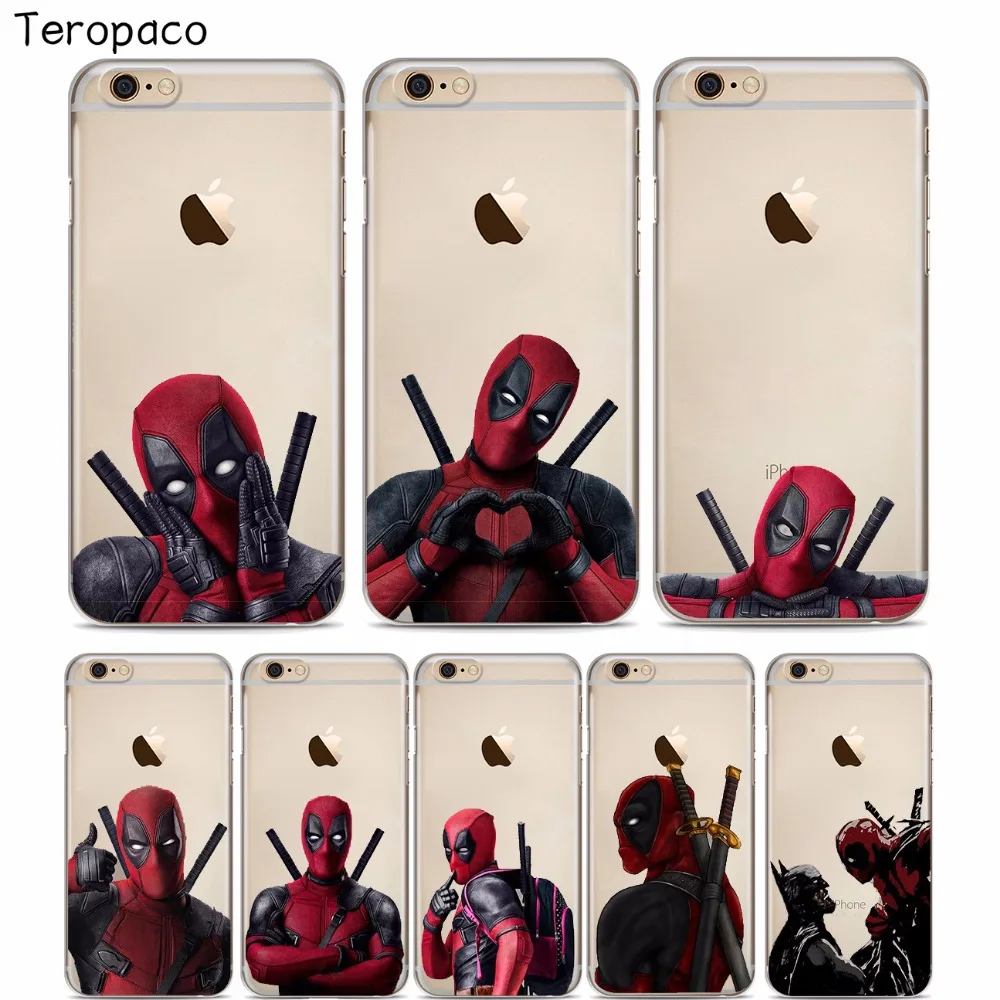 Super Cool Marvel Deadpool Soft silicone Phone Case Cover For iphone X XSMax XR 8 8Plus 7 7Plus 6 6S 6Plus 5 5S SE |