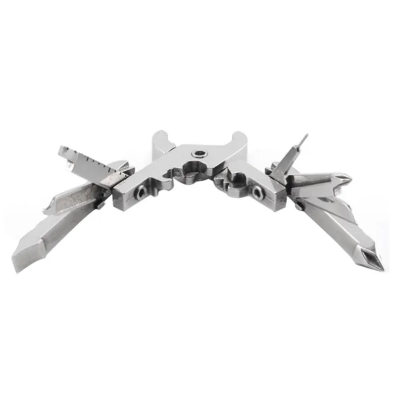 420 нержавеющая сталь 15 в 1 Многофункциональный Инструмент Плоскогубцы дорожный инструмент брелок комбинация EDC инструмент складные плоскогубцы отвертка мульти инструменты