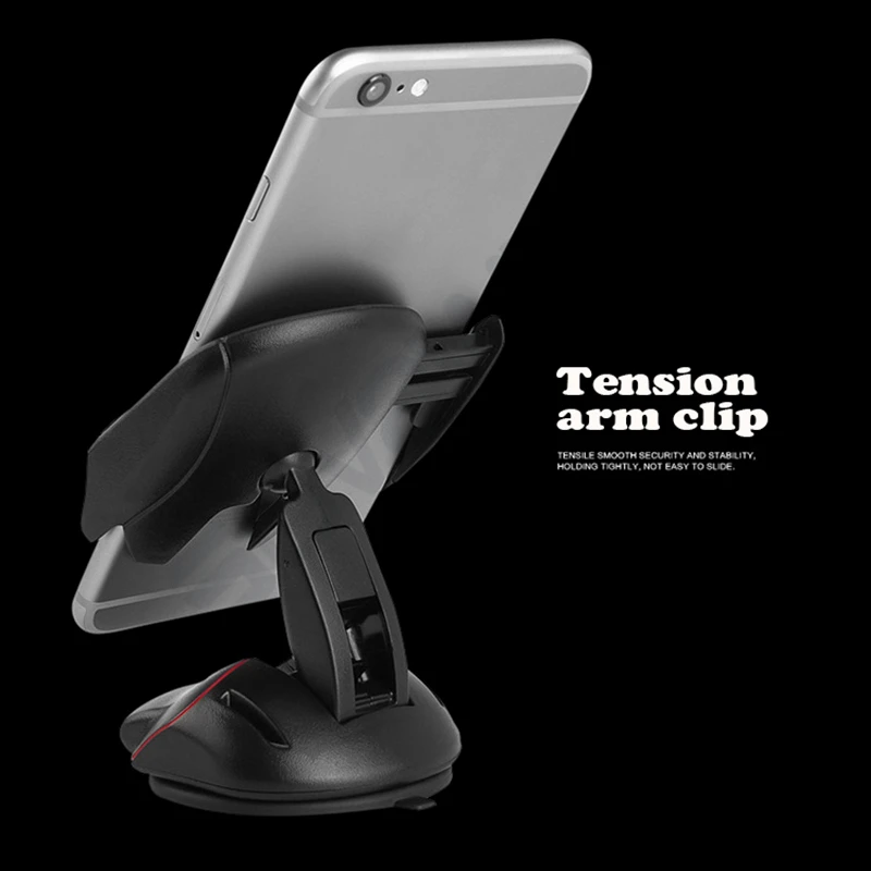 Sovawin AdjustableMouse Стиль 360 градусов Универсальный Автомобильный передвижной держатель подставки лобовое стекло зажимом для сотового телефона gps