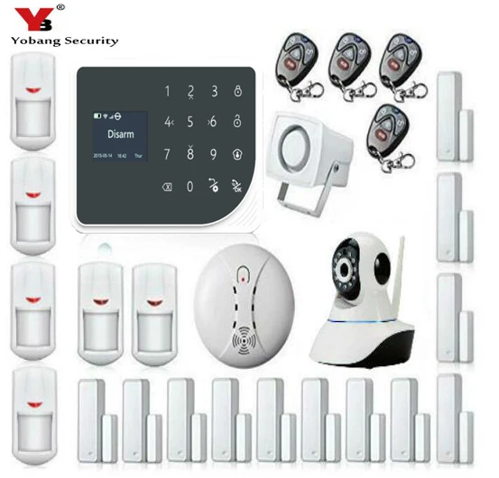 YoBang безопасность WIFI GSM домашняя система охранной сигнализации IOS Android приложение