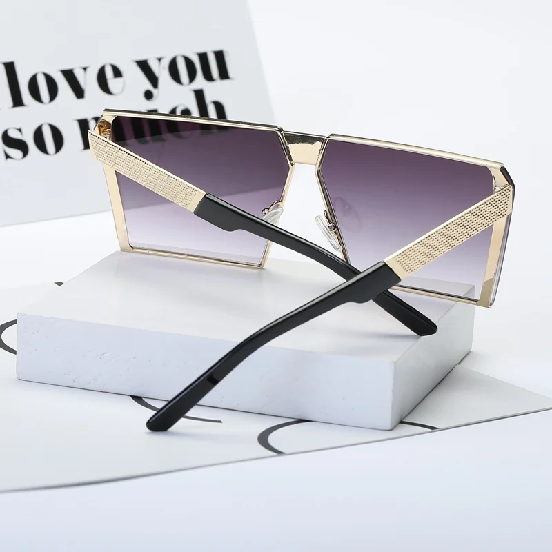 Rectangle Sunglasses Oversized Women Street Fashion Trend 2019 Style Ocean Lenses Sun Glasses | Аксессуары для одежды