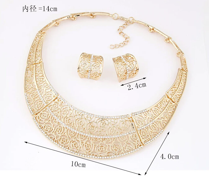 Женский комплект украшений MINHIN набор с золотым и серебряным покрытием |