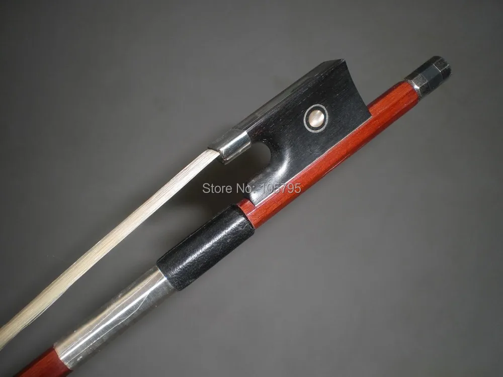 5 шт. высокое качество бразильское дерево лук для скрипки 4/4 с белым луком