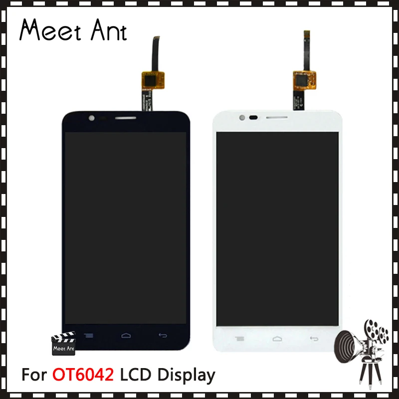 Высокое качество 5 ''для Alcatel One Touch Flash 6042 OT6042 6042D ЖК экран с кодирующий