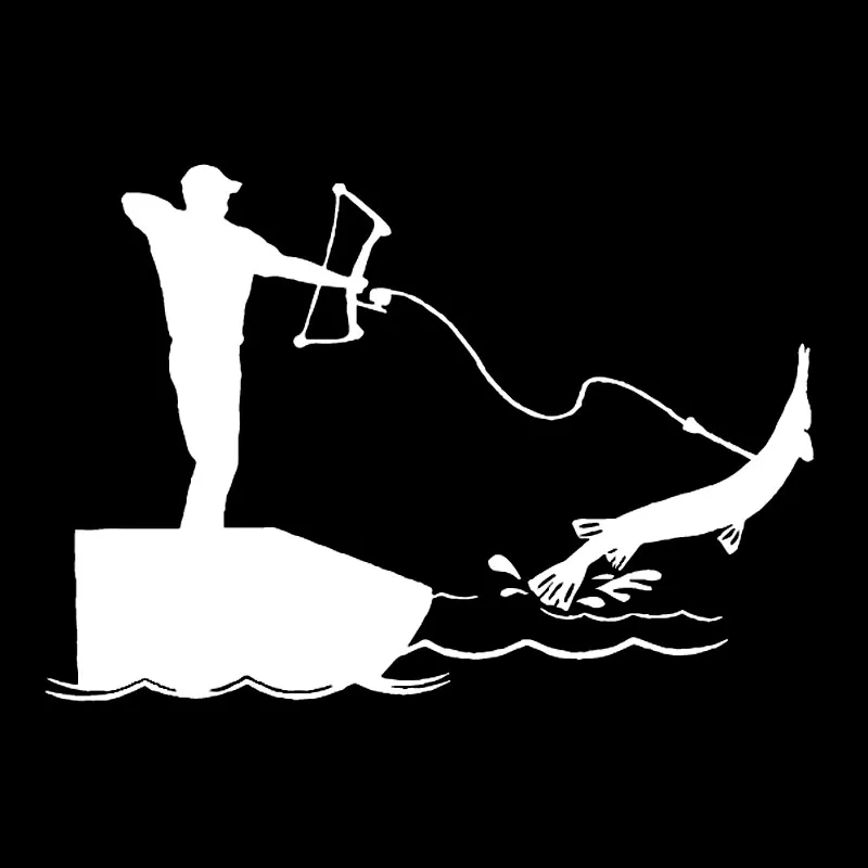 YJZT 16 3 см * 11 4 Bowfishing автомобиля Стикеры виниловые наклейки в виде Фотообоев c