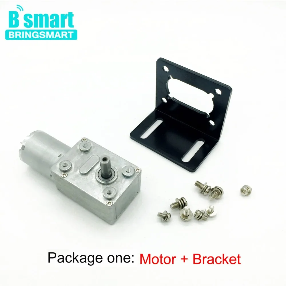Электродвигатель постоянного тока Bringsmart 12 24 В 6 210 об./мин.|reduction box|dc worm gear motorworm motor |