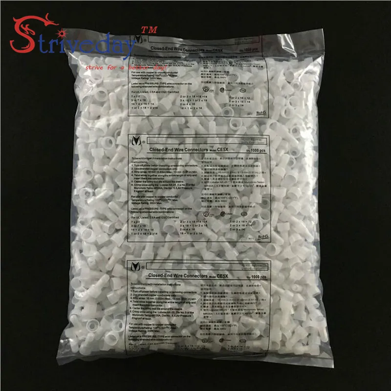 1000 шт./лот Φ проводной разъем клеммы соска линейная крышка алюминиевая Клемма