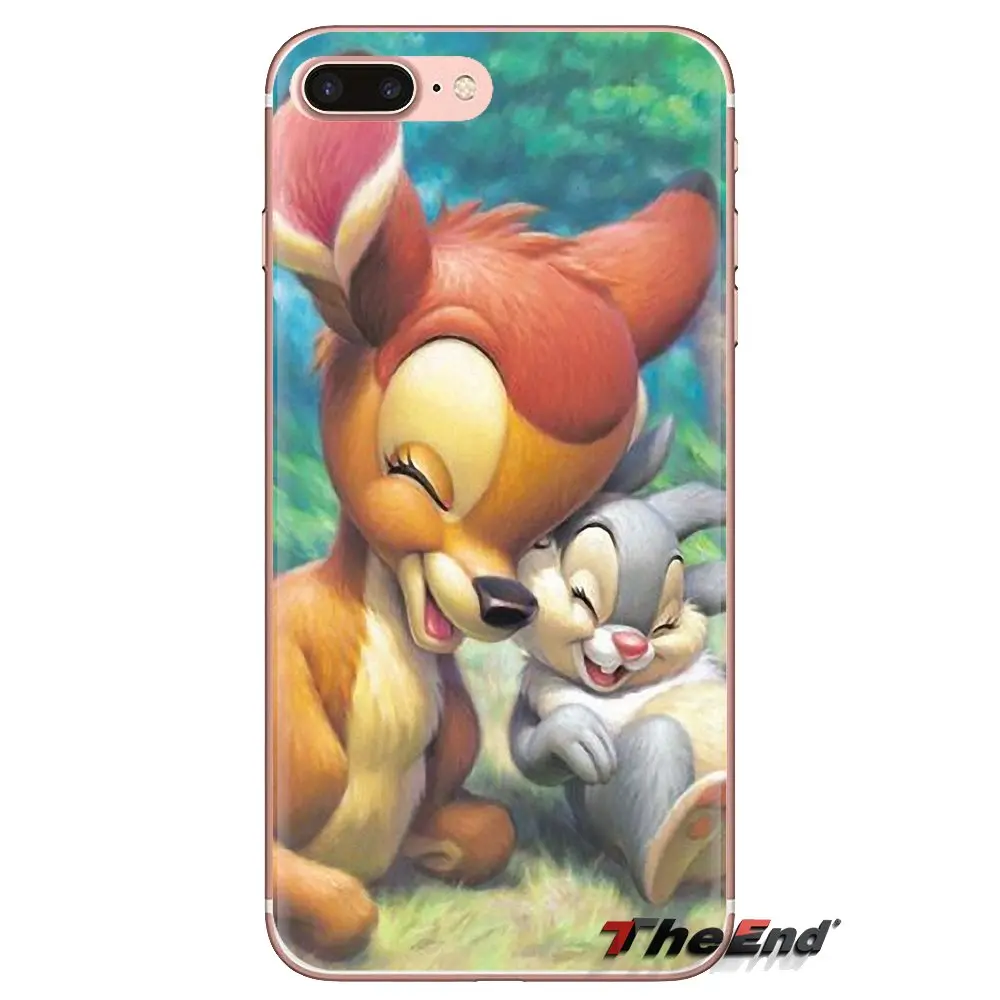 Прозрачные чехлы из ТПУ красивый постер Bambi и Thumper для Samsung Galaxy S3 S4 S5 Mini S6 S7 Edge S8 S9 S10