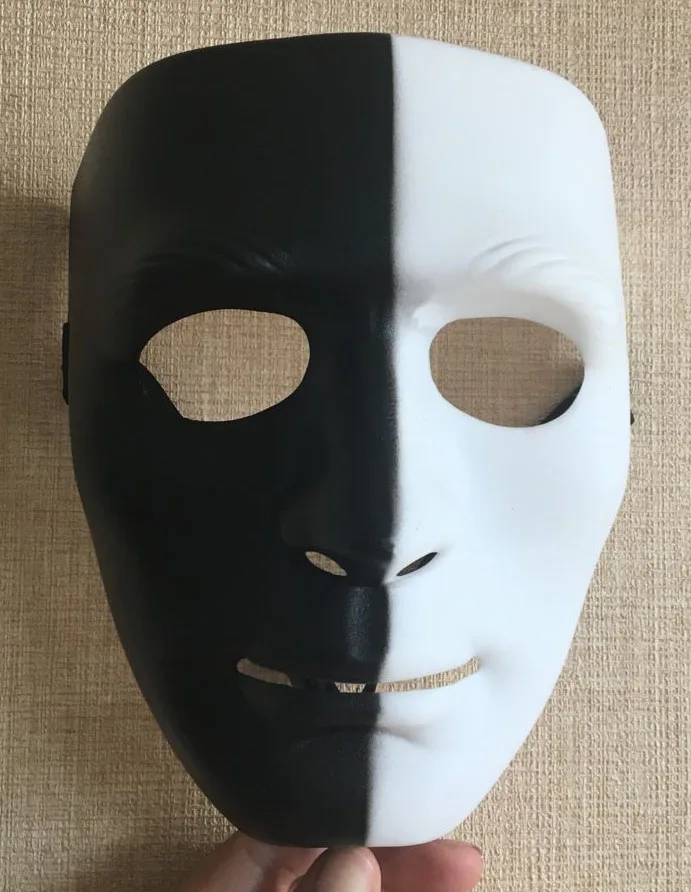 Новый черный белый цвет маска &quotхип хоп&quot Косплэй Изящные Jabbawockeez Bboy уличный Шаг