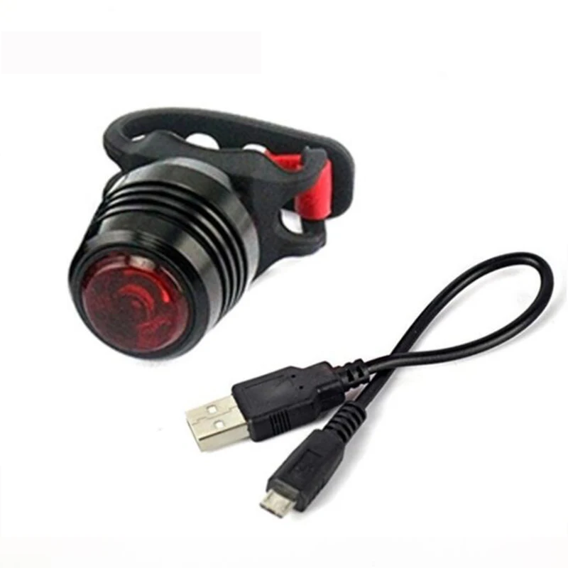 Мини фонарь задний Предупреждение дный зарядка через USB 4 режима|Велосипедная