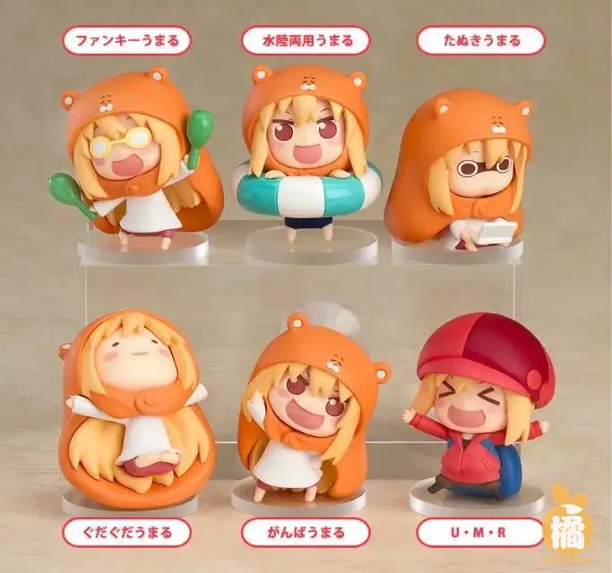 

Lolita Sankaku Head Himouto! Umaru-chan Umaru Figure Doma MARMOT Hamsters 6pcs/set 5CM Model Action Figures Pvc Rinquedo