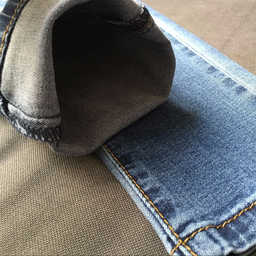 

YiQuanYiMei Pencil Pants ripped jeans for woman Skinny high waist jeans woman Hole denim pants capris Distressed jean pantalon