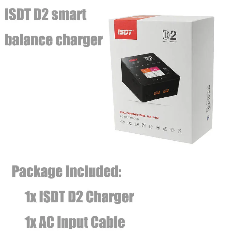 ISDT D2 200W 24A AC двухканальный выход умное зарядное устройство | Игрушки и хобби