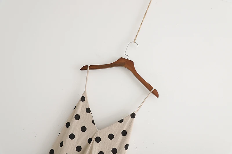 2019 с открытыми плечами платье в горошек Повседневное слинг женская одежда на