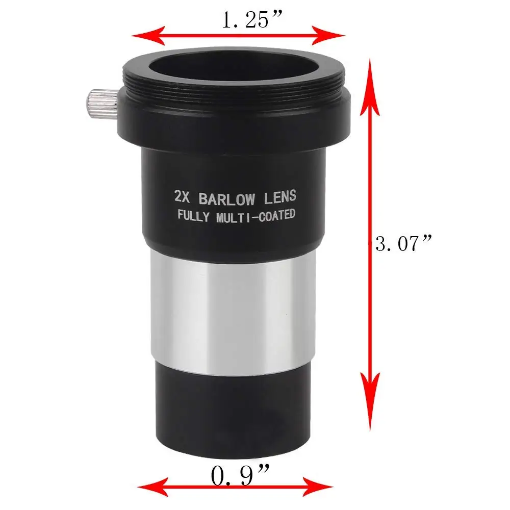 Barlow Lens 2X многослойный T адаптер с двойным объективом 3 элемента APO HD