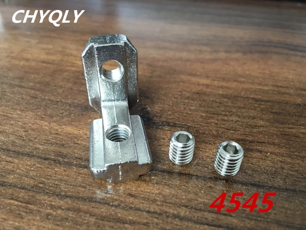 

30pcs/lot T Slot L-Shape 4545 Aluminum Profile Interior Corner Connector Joint Bracket for 4545 Alu-profile (with M8 screws)