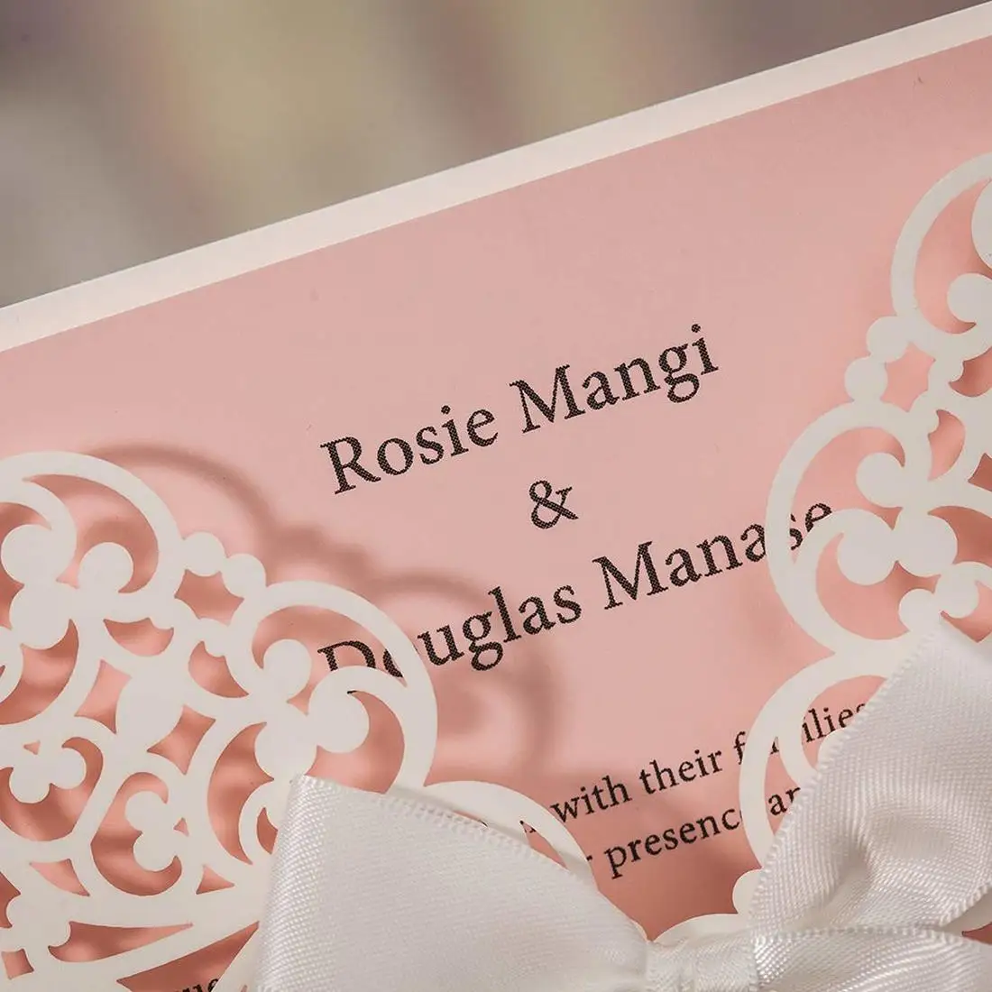 Квадратные свадебные приглашения с лазерной резкой 50 шт. ручная работа кружевная