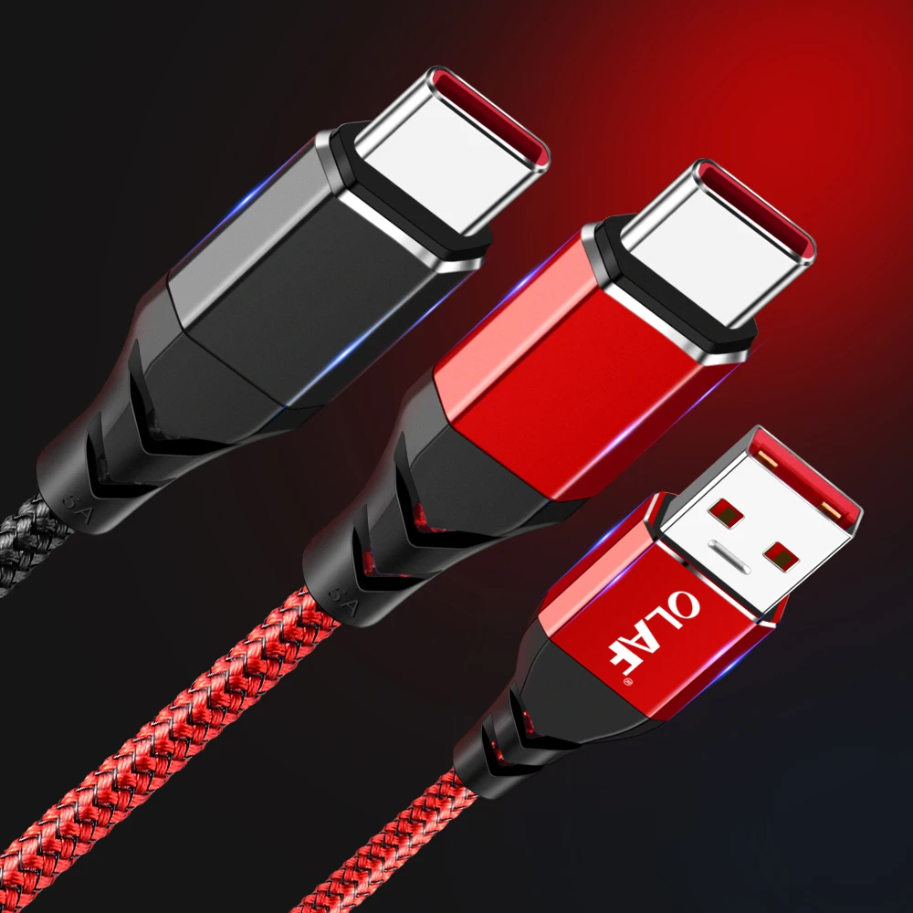 OLAF Быстрая зарядка 3 0 5A USB type c кабель для Huawei p20 p10 p9 Mate 20 Pro 2A передачи данных Samsung s9 s8