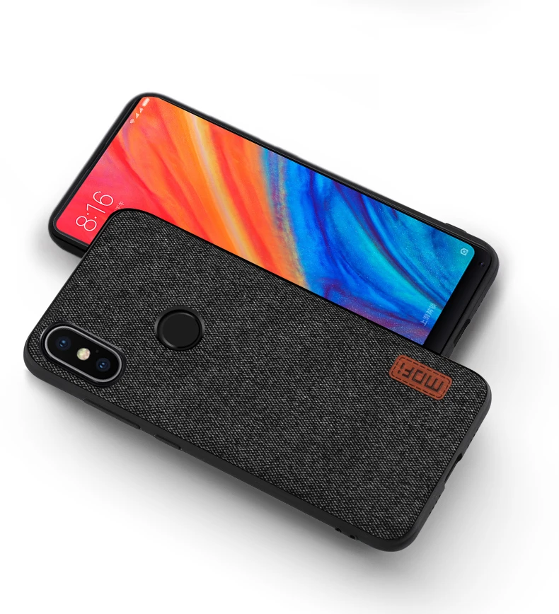 Для Xiaomi mi Mix 2s Чехол mi x2s задняя крышка силиконовый край ткань Защитный чехол capas MOFi mi x 2s Чехол