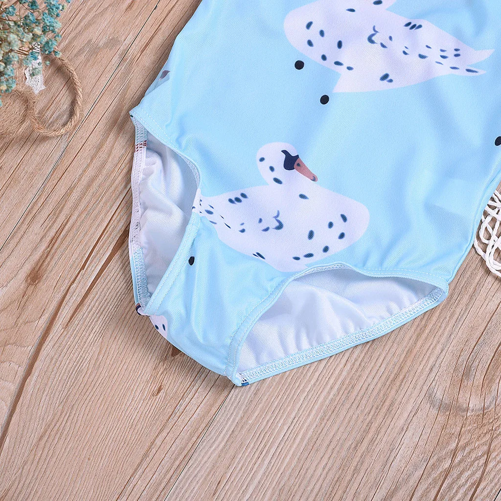 Детские купальники для маленьких девочек с мультяшным принтом модель D9