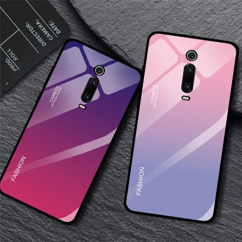 YOUVEI Gradient Tempered Glass Case For Xiaomi Redmi K20 K20Pro Cover for Pro 6.39 |