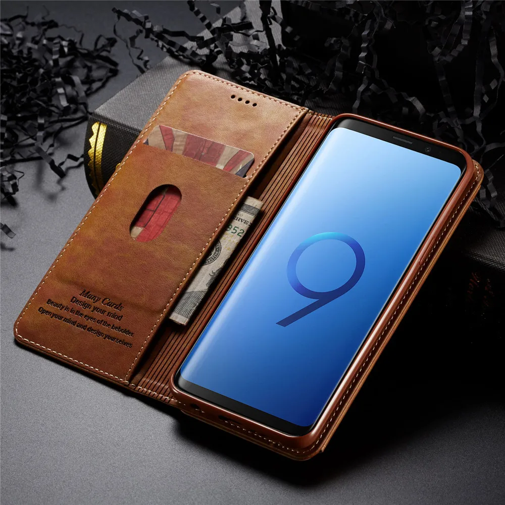 Кожаный чехол для Samsung Samsun S9 с откидной крышкой и Galaxy Galaxi S10 Lite Plus S 10 | Мобильные