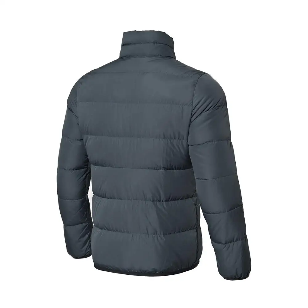 Мужской короткий пуховик серии ли нин 90% серый гусиный пух Теплый полиэстер