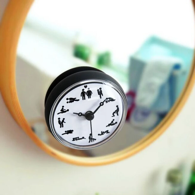 Водонепроницаемая настенная душевая лейка для ванной и кухни мини часы