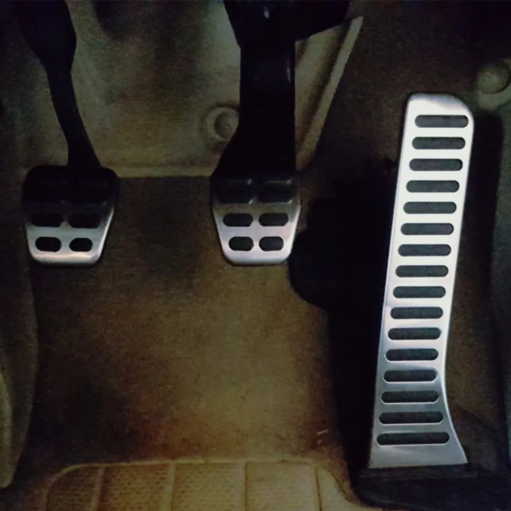 Jameo авто нержавеющая сталь для педали газа автомобиля тормоза крышка Volkswagen VW Caddy