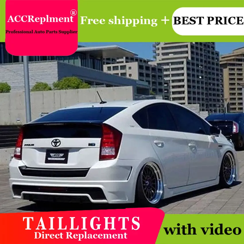 2 шт. автомобильный Стайлинг для Toyota Prius задний светильник s 2009- для Prius светодиодный задний фонарь+ сигнал поворота+ тормоз+ задний светодиодный светильник