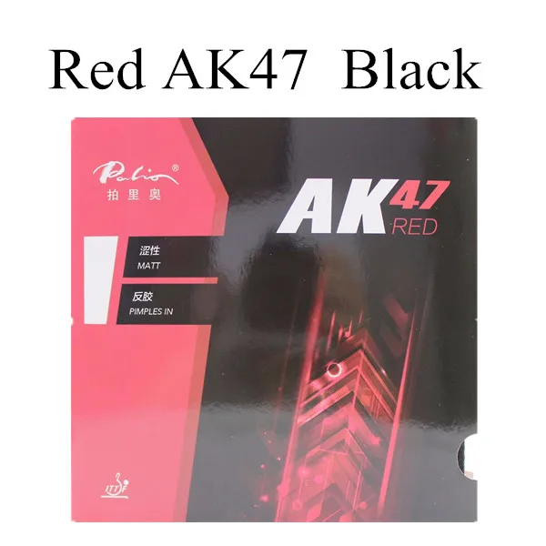 Palio 40+ резиновая ракетка для настольного тенниса AK 47 ak47 HK1997 Золотая ракетка для настольного тенниса Спортивная резиновая ракетка для пинг-понга - Цвет: Red AK47 Black