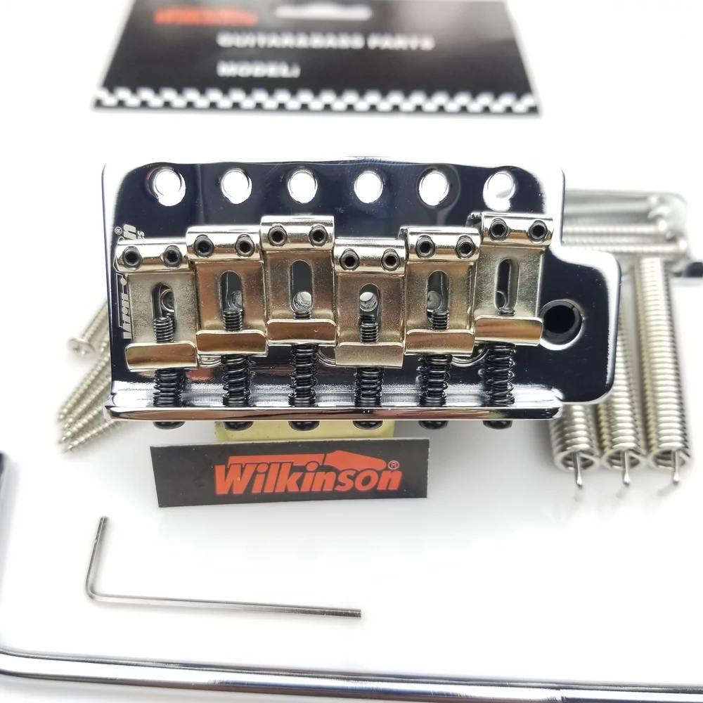 Wilkinson винтажный Тип ST электрогитара с системой тремоло мост WOV01 хром серебро