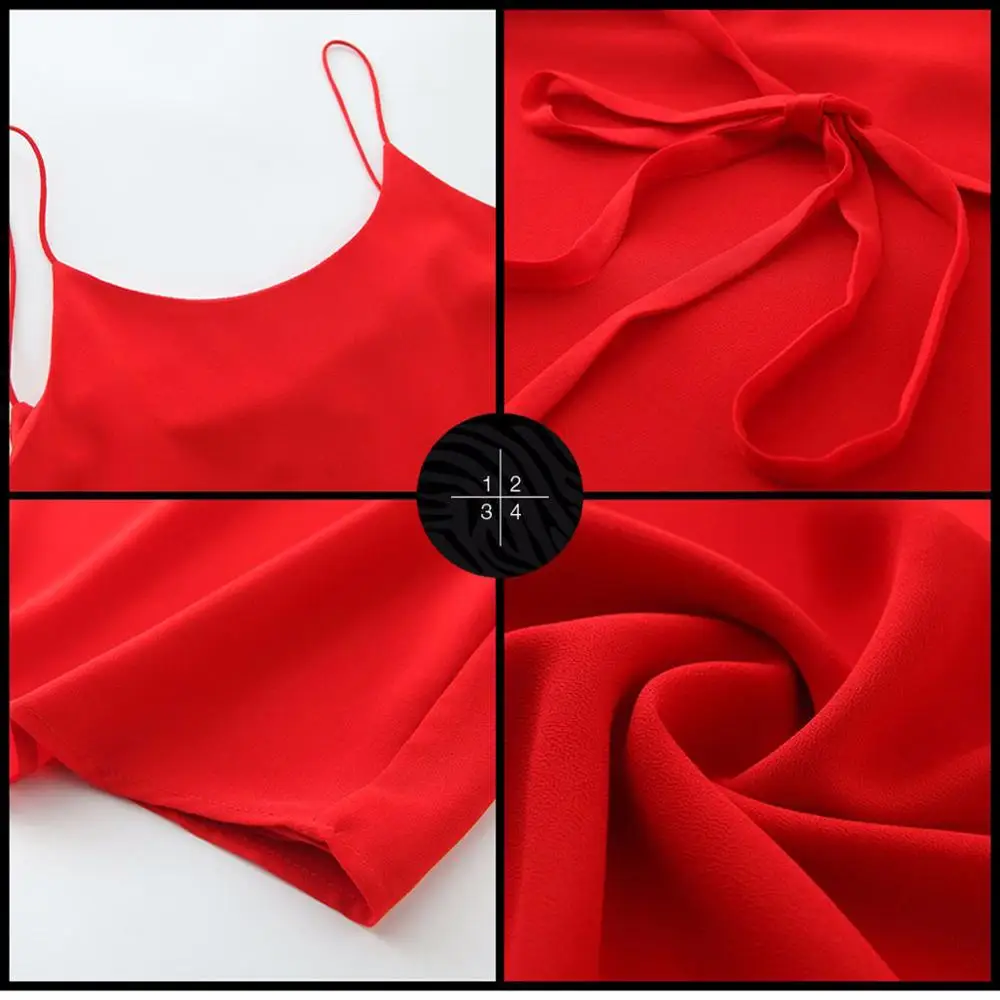 2019 мода открытой спиной майки Для женщин шифоновое платье пикантные