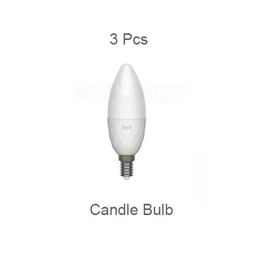 3 pcs Xiao mi jia Yeelight умная E14 Свеча лампа, умная E27 лампа, потолочный светильник, прожектор Bluetooth Mesh Edition работа с mi Home App - Цвет: 3 pcs
