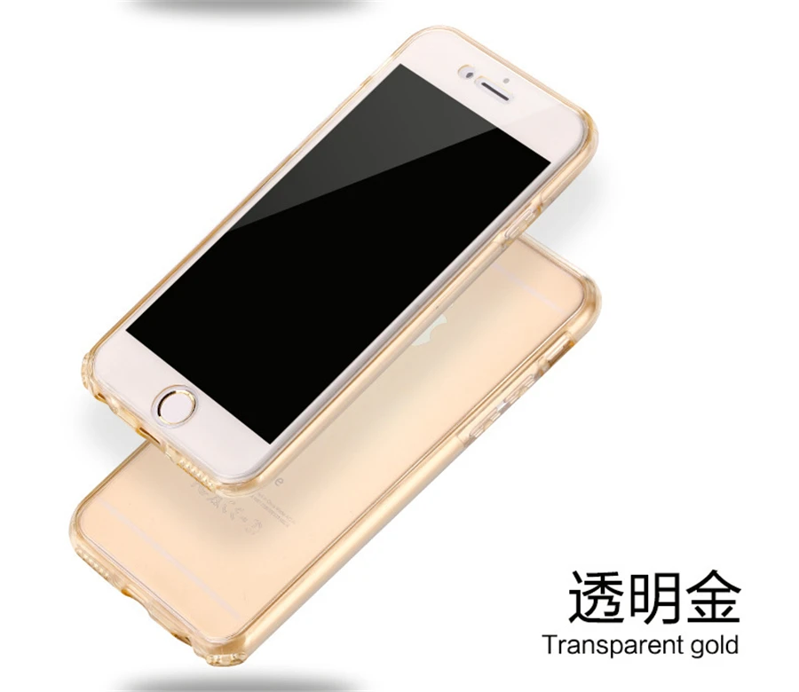 Золотой 360 градусов полный корпус чехол для телефона для iPhone 7 6 8 Plus X XR XS MAX 5 5S Мягкий Силиконовый ТПУ чехол funda для iPhone 11 Pro Max чехол - Цвет: Золотой