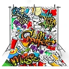 MOCSICKA хип-хоп фон день рождения граффити настенный фон украшение художественный портрет фотосессия фоны реквизит